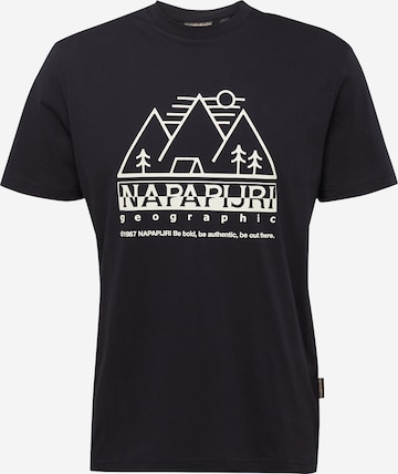 T-Shirt 'FABER' NAPAPIJRI en noir : devant