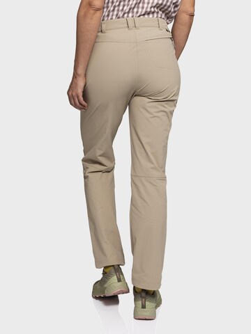 Schöffel Regular Outdoor trousers 'Engadin1' in Beige
