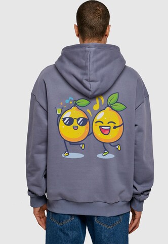 Merchcode Sweatshirt 'Lemon Party' in Blue: front