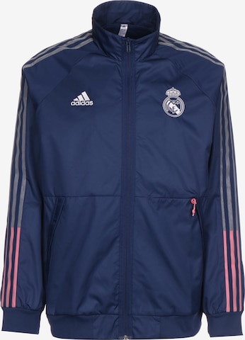 ADIDAS PERFORMANCE Sportjacke 'Real Madrid Anthem' in Blau: front
