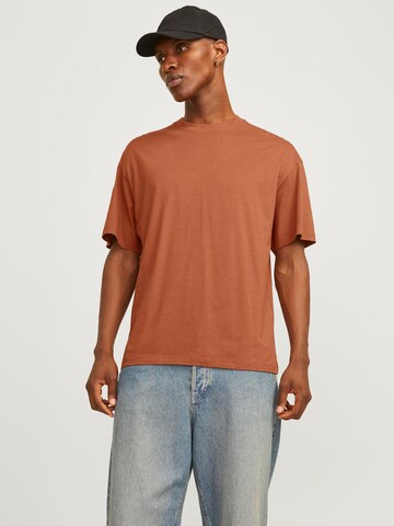 JACK & JONES Shirt 'JJEBradley' in Bruin: voorkant
