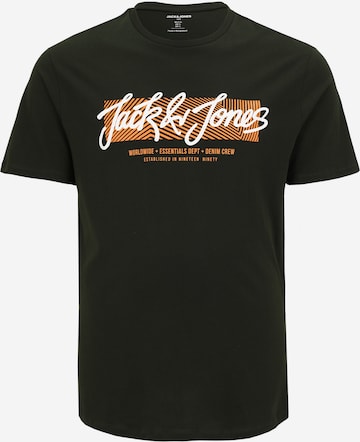 Jack & Jones Plus Paita 'JJURBAN' värissä vihreä: etupuoli