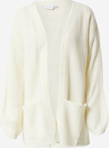 VILA Knit Cardigan in Beige: front