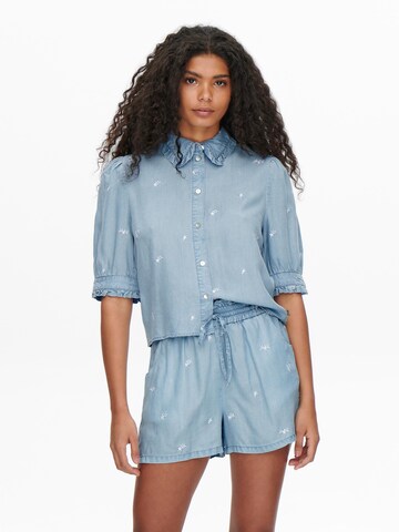 ONLY Blouse 'CANDICE' in Blue: front