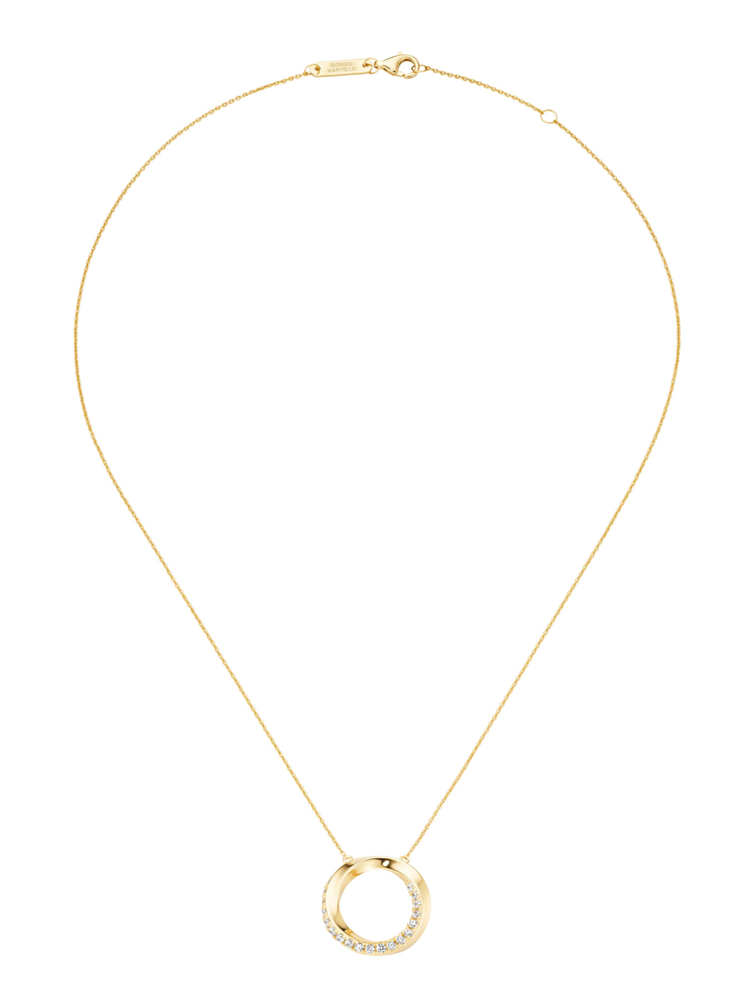 Giorgio Martello Milano Colar em ouro / transparente, Vista do artigo