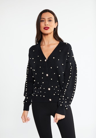 Cardigan faina en noir : devant