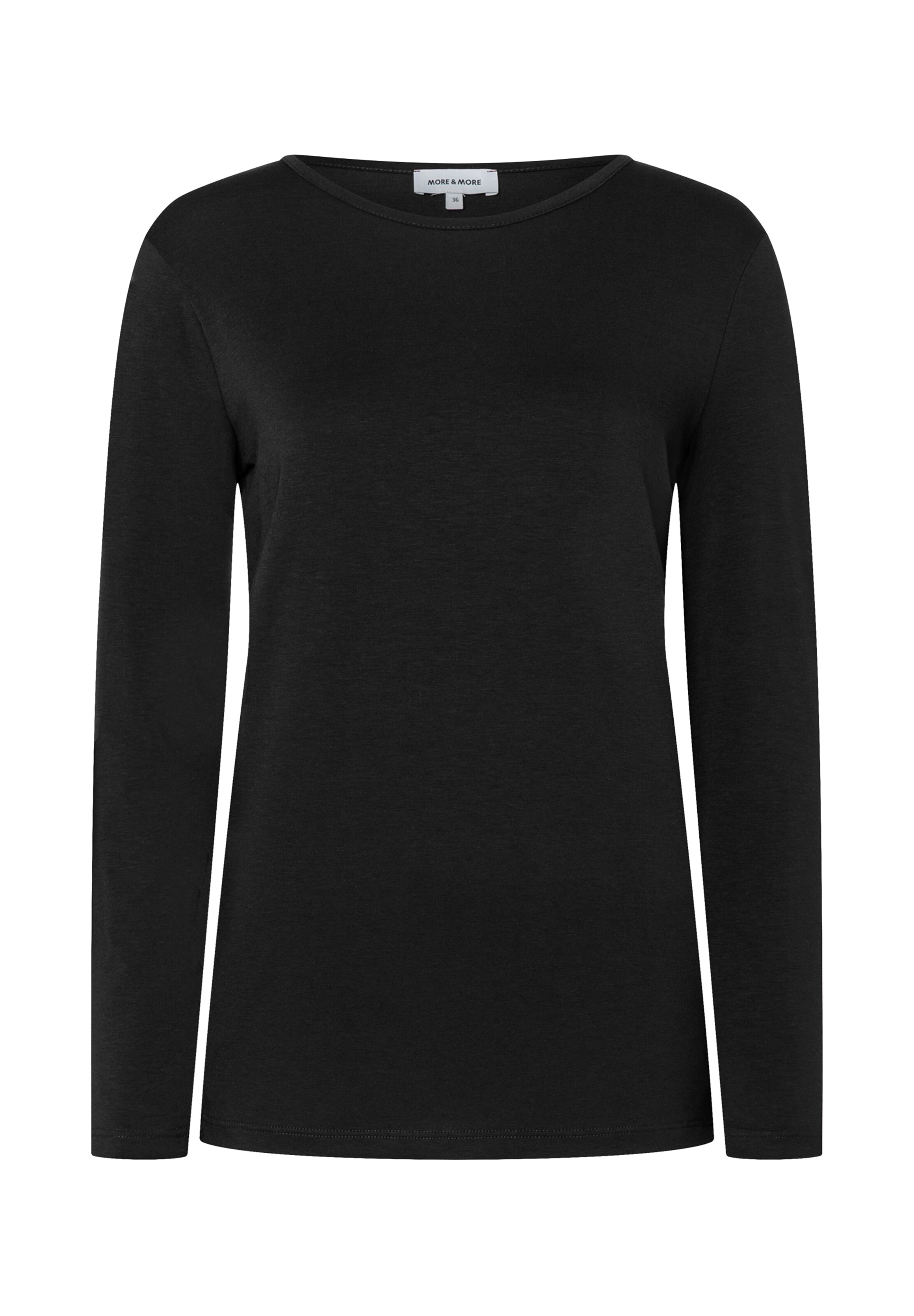 Maglietta di MORE & MORE in nero: frontale
