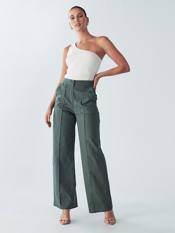 BWLDR Wide leg Trousers 'AMIE ' in Green: front