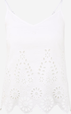 Top 'LINI' di OBJECT Petite in bianco: frontale