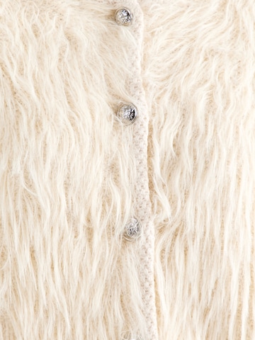 OUI Pletena jopa | bela barva