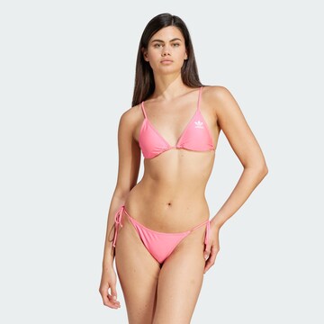 ADIDAS ORIGINALS Triangle Bikini 'Adicolor' in Pink: front