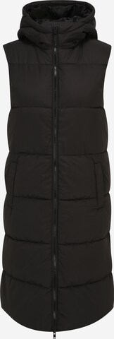 Pieces Tall Vest 'BEE' in Black: front