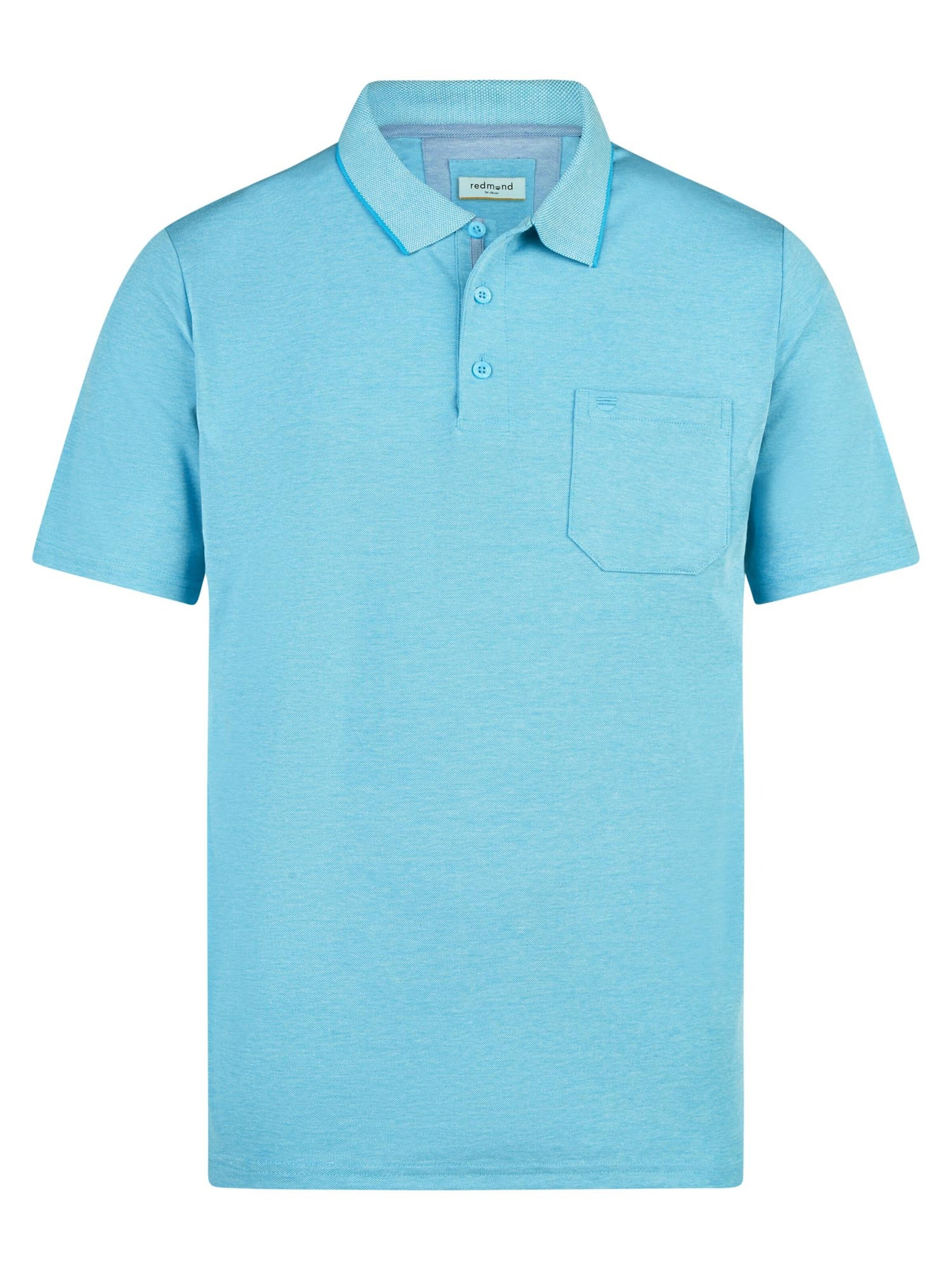 redmond Shirt 'Basic'‌‌‌‌‌‌ in Blau: Vorderseite