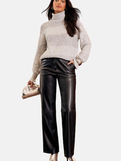 love & roses Pull-over en S en gris, Vue avec produit
