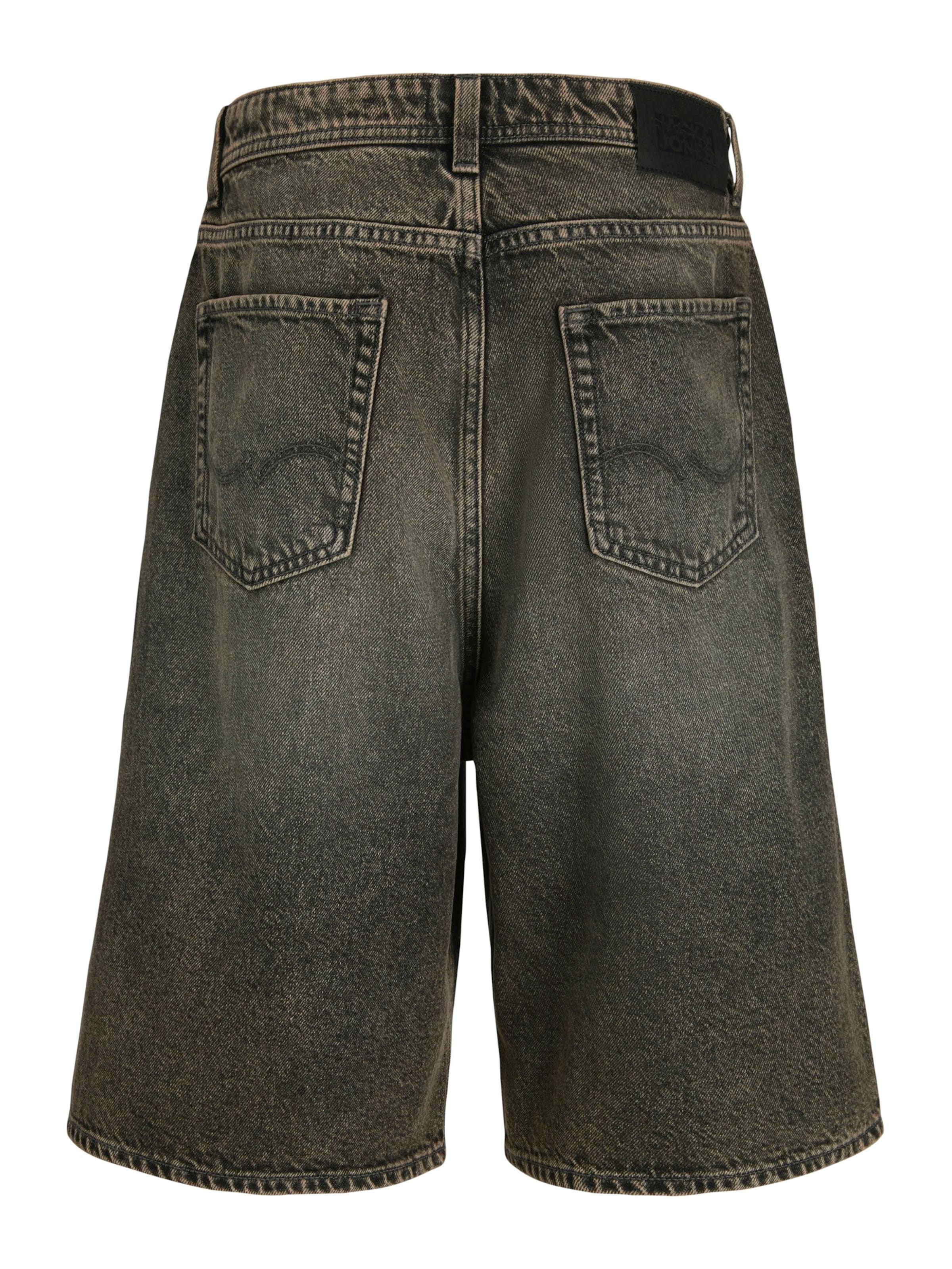 juoda Jack & Jones Junior Plačios klešnės Džinsai 'JJIRON JJORIGINAL'