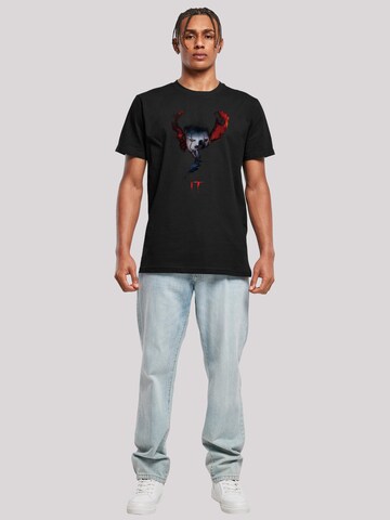 F4NT4STIC Shirt 'IT Pennywise Quiet' in Black