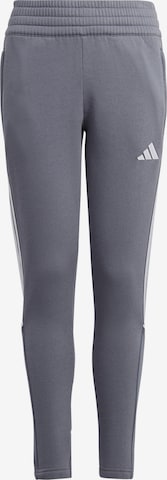 ADIDAS PERFORMANCE Workout Pants in Grey: front