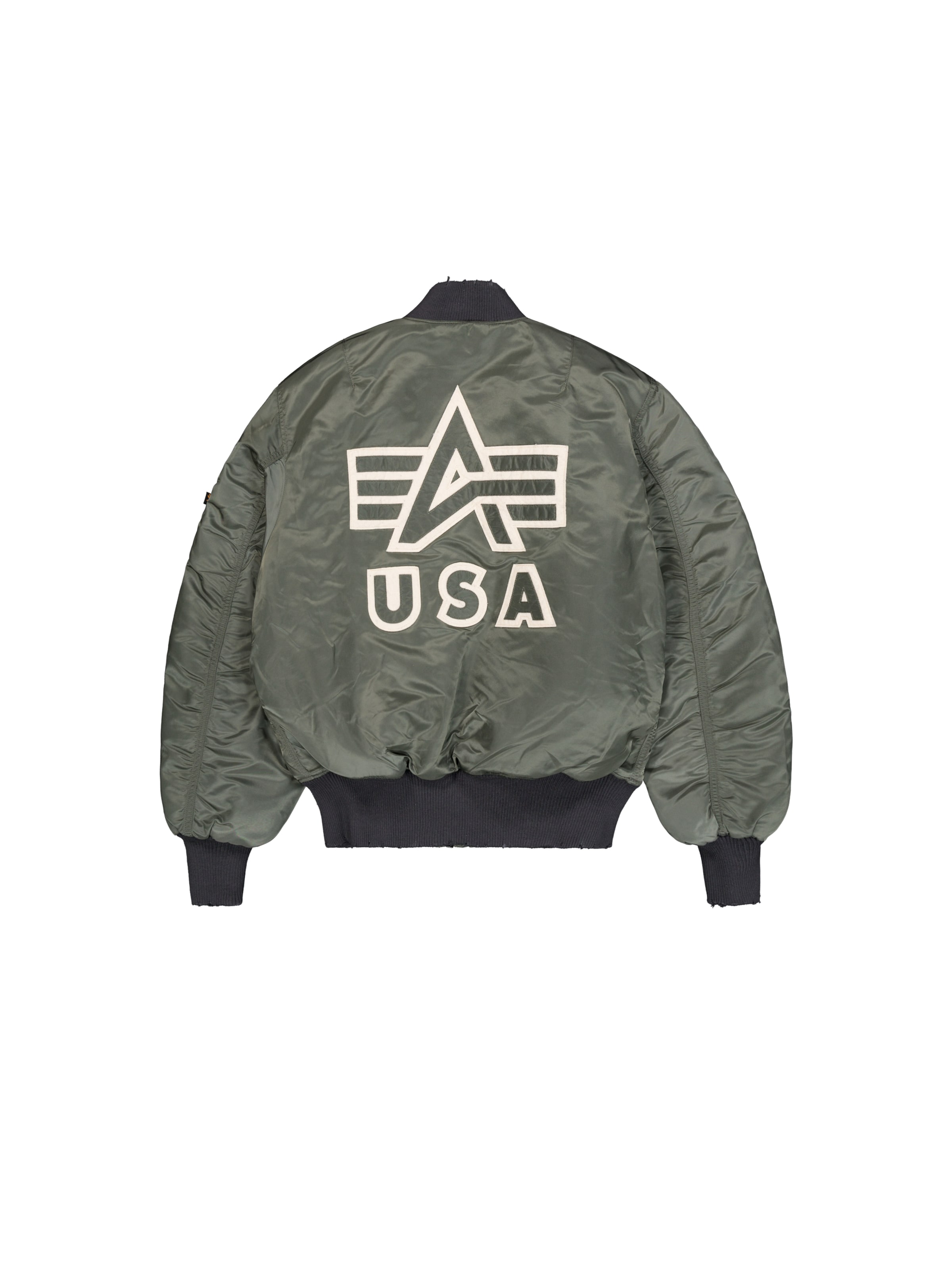Veste mi-saison 'MA-1 Distressed' ALPHA INDUSTRIES en vert