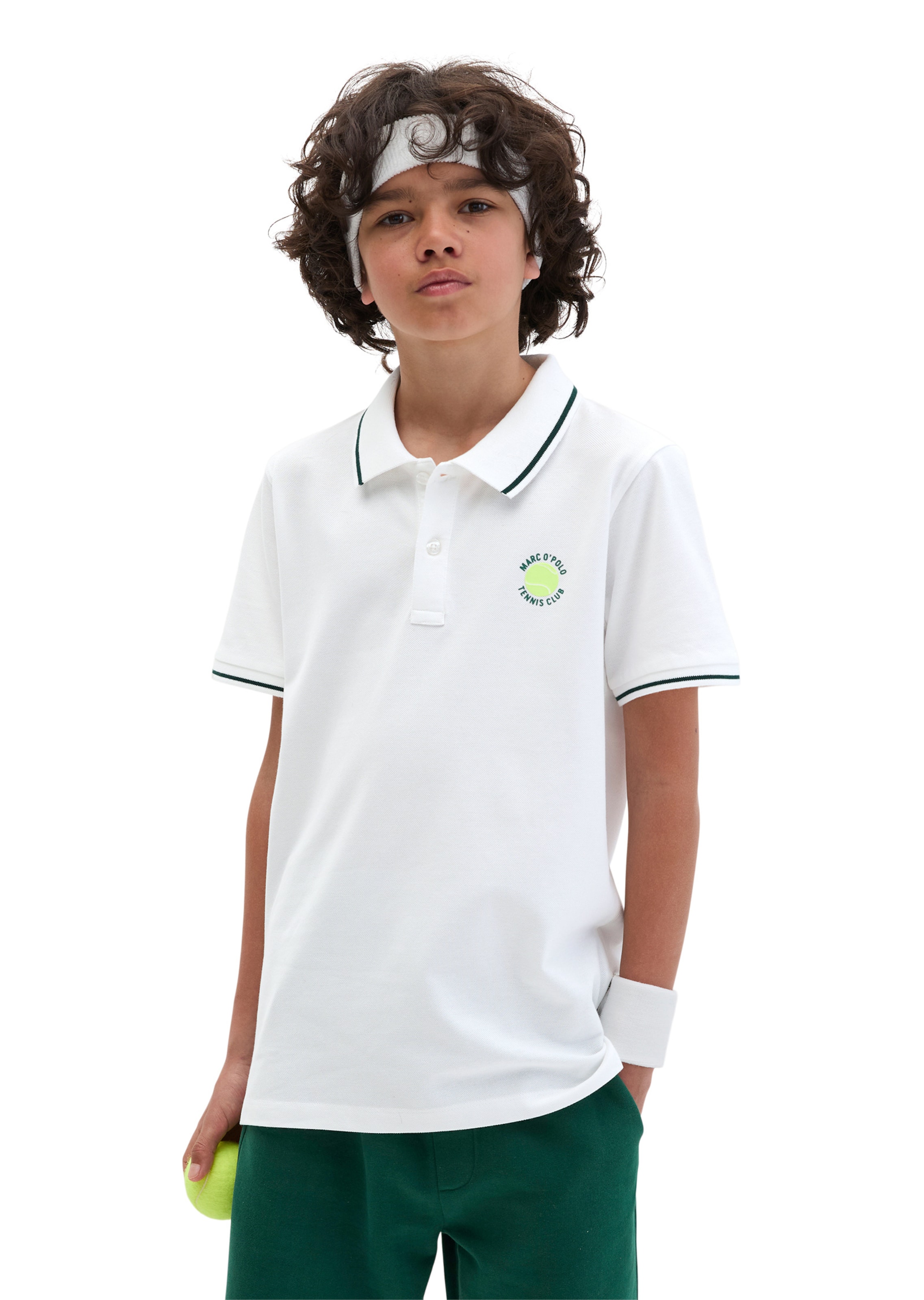 Marc O'Polo Poloshirt in Weiß: Vorderseite