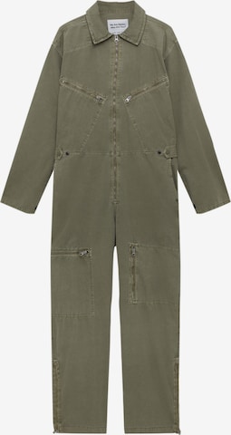 Pull&Bear Jumpsuit in Green: front