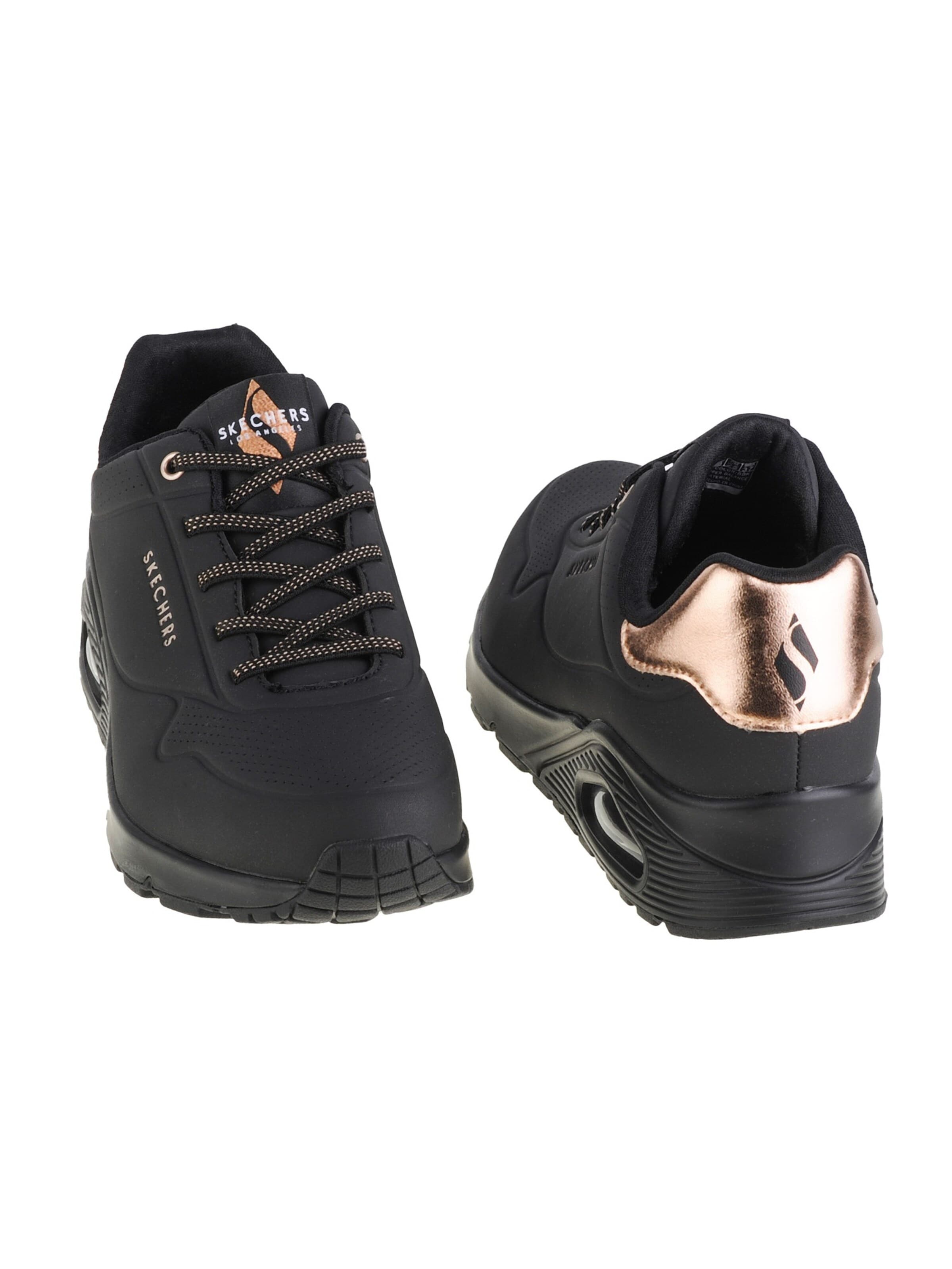 SKECHERS Platform trainers 'Skechers Uno-Shimmer Away' in Black