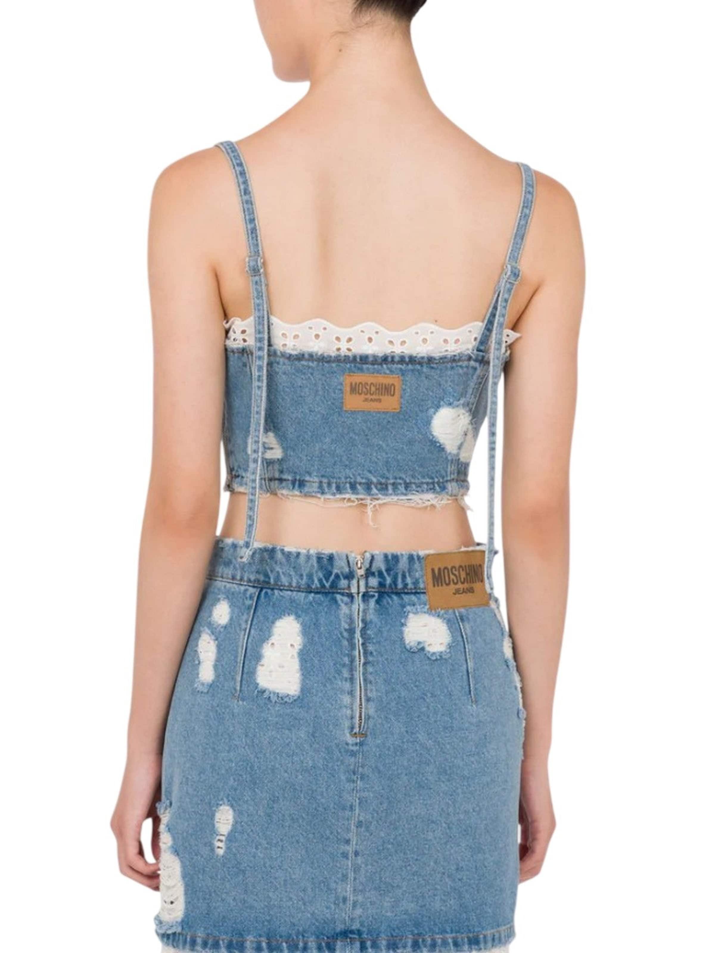 MOSCHINO Top in Blauw