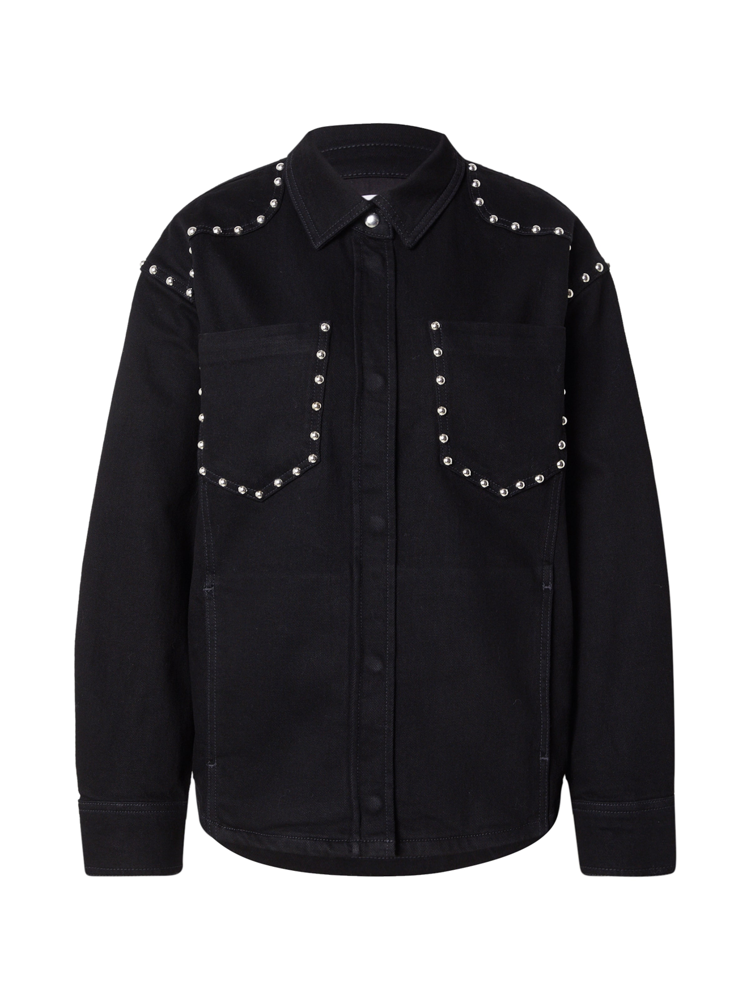 IRO Prechodná bunda 'THOMAS' - Čierna: predná strana