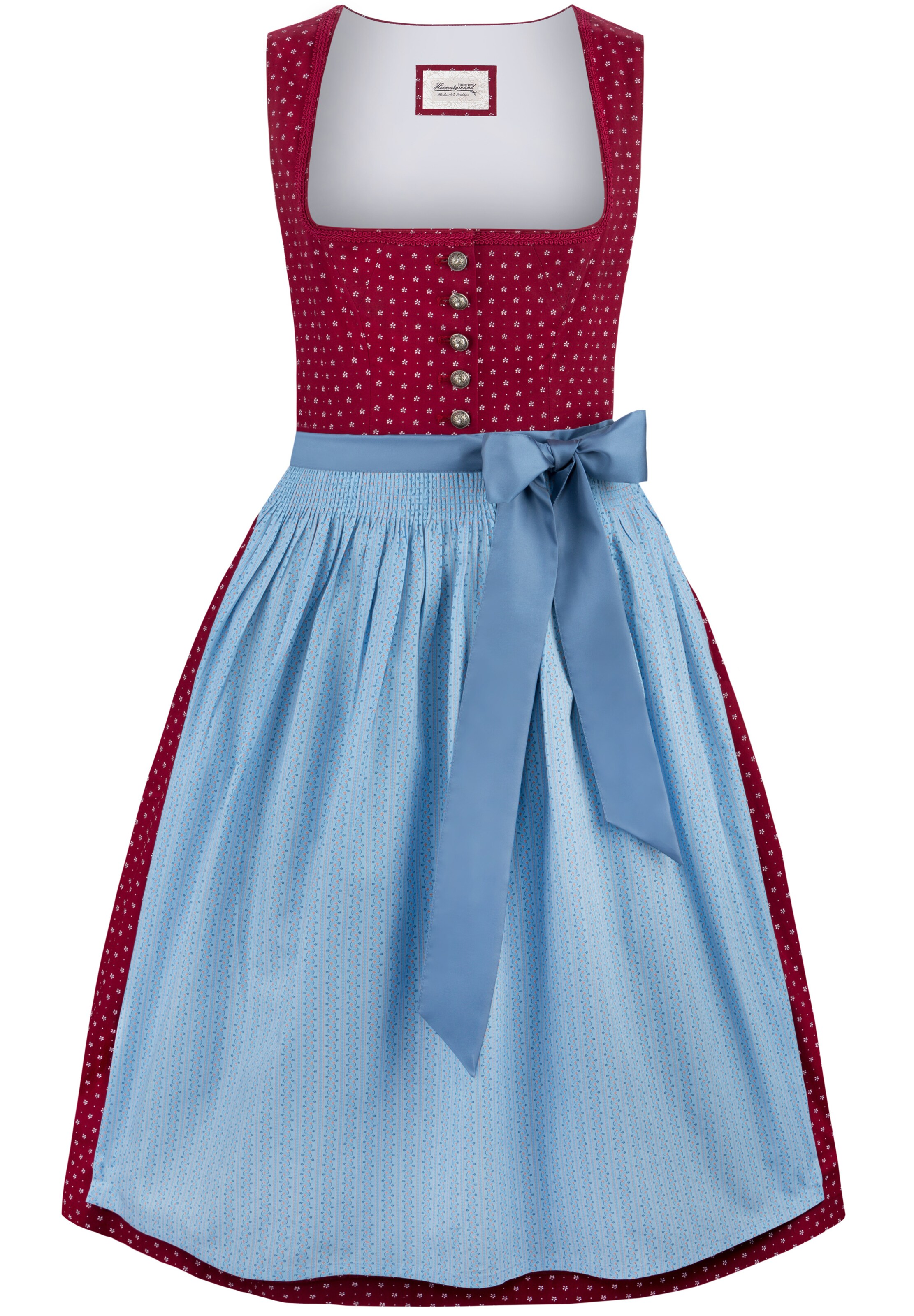 STOCKERPOINT Dirndl in Rot: Vorderseite