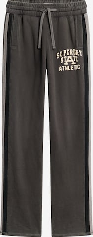 Pantalon de sport 'Vintage Athletic' Superdry en gris : devant