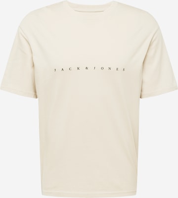 Maglietta 'STAR' di JACK & JONES in beige: frontale