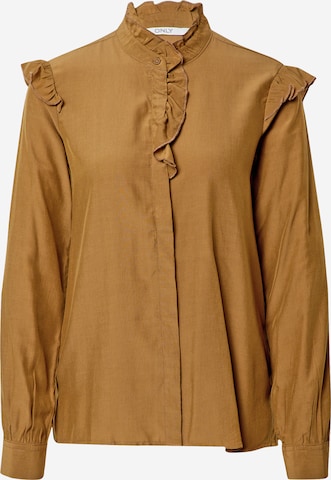 ONLY Blouse 'ELVA' in Brown: front