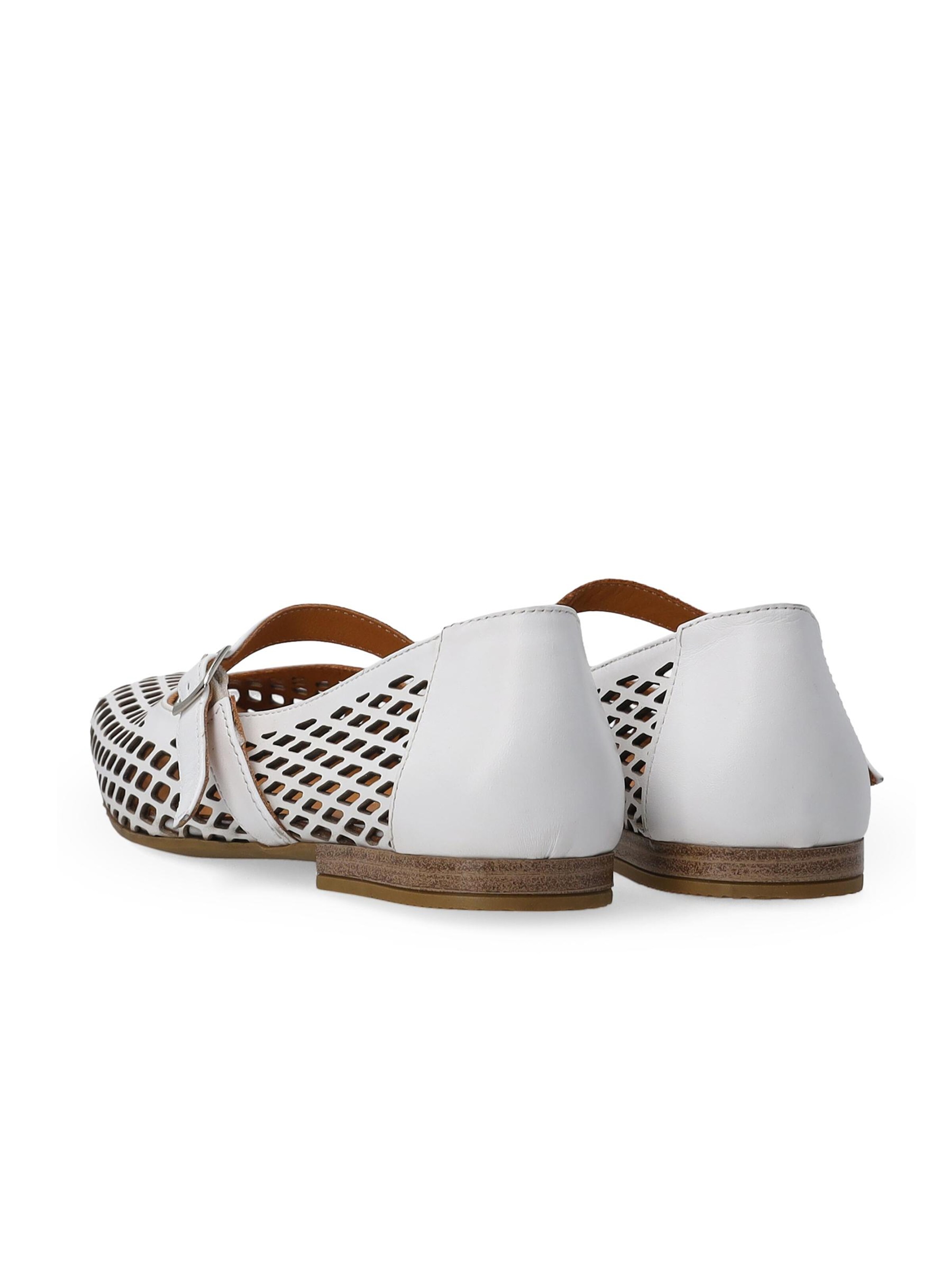 VENEZIA Ballet Flats in White