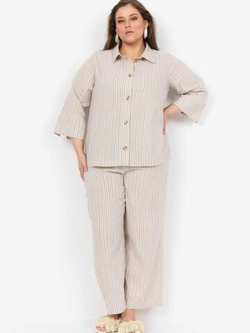 Wasabi Concept Wide leg Broek 'Varna' in Beige
