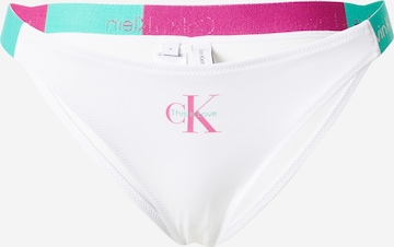 Calvin Klein Swimwear Spodní díl plavek 'CHEEKY' – bílá: přední strana