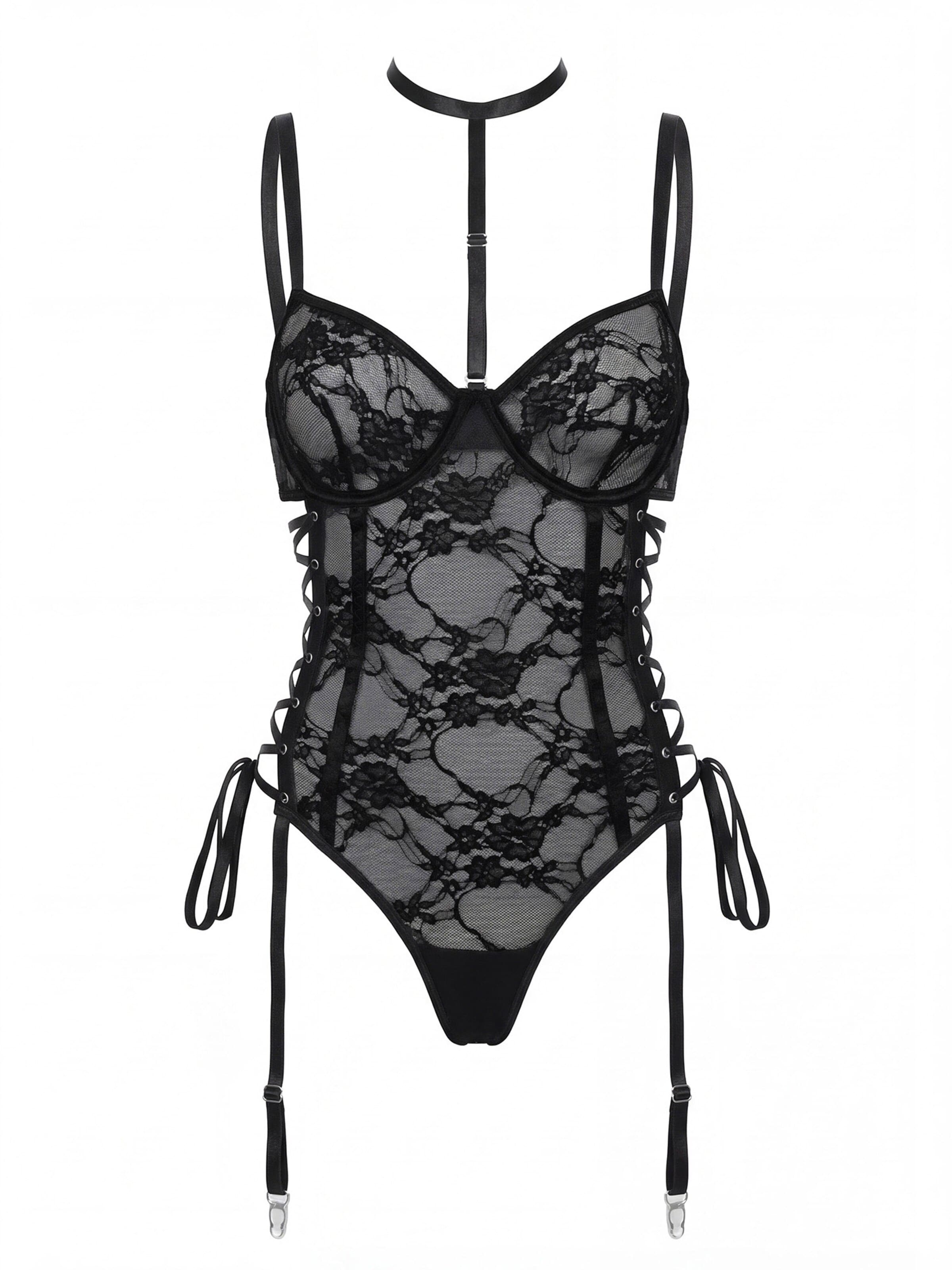 SpaLeXLine Bodysuit 'SX1053' in Black