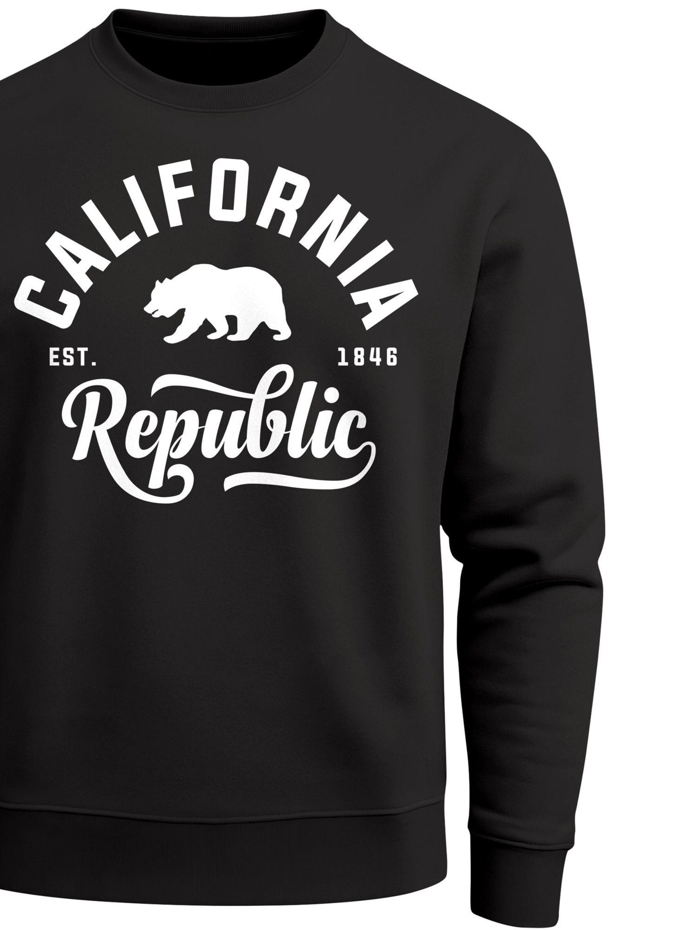 Neverless Sweatshirt 'California' in Black
