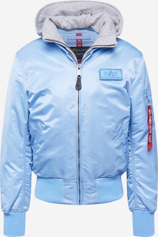 ALPHA INDUSTRIES Between-Season Jacket 'MA-1 D-Tec' in Blue: front