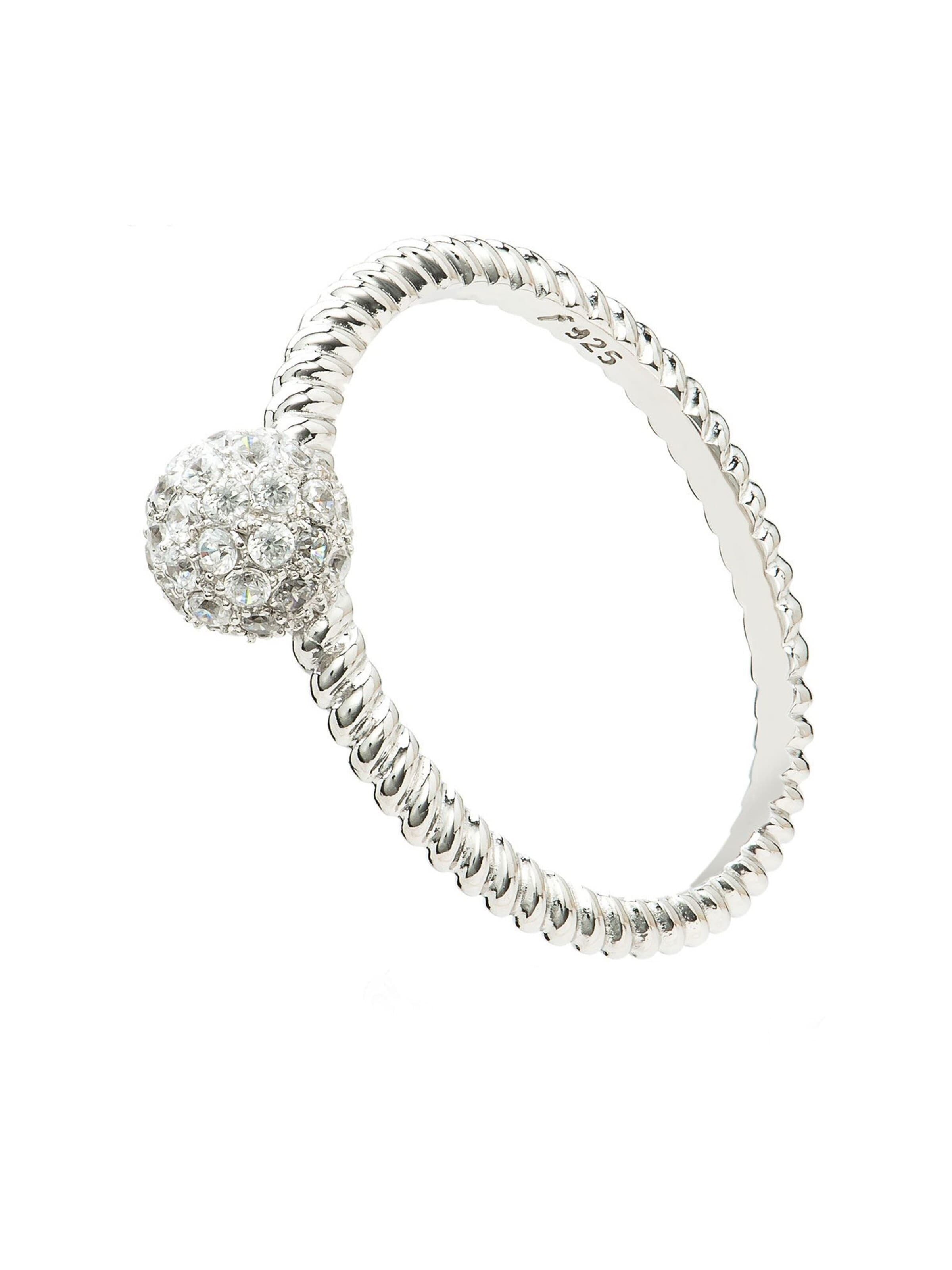 Eye Candy Ring 'Damenring Gr. 54 ECJ-RG0087' in Silver: front