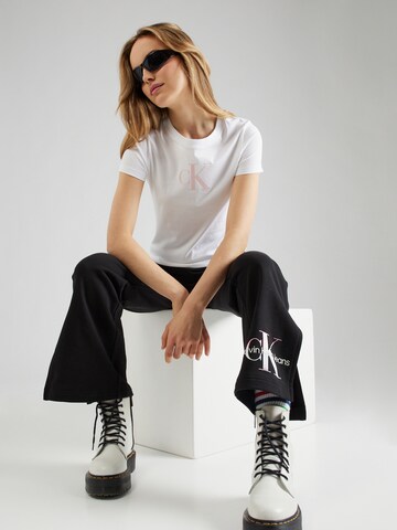 Calvin Klein Jeans Tričko - biela