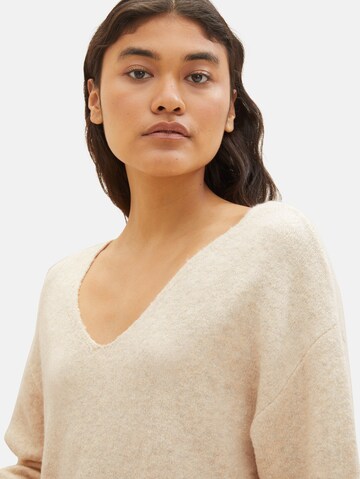 TOM TAILOR Sweater in Beige