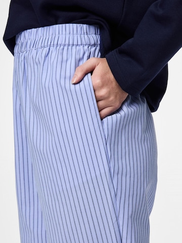 PIECES Wide Leg Hose 'PCFolli' in Blau