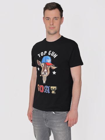 TOP GUN T-Shirt in Schwarz