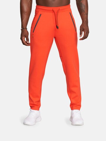 GOLD´S GYM APPAREL Tapered Sports trousers 'Eric' in Red: front