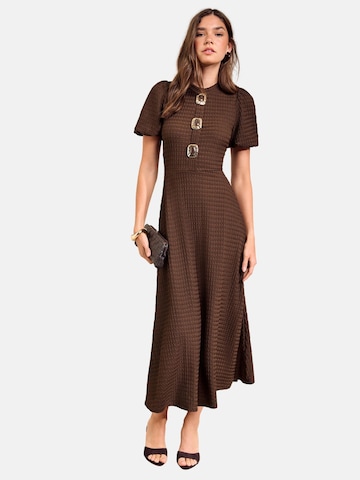 Friends Like These - Vestido en marrón: frente