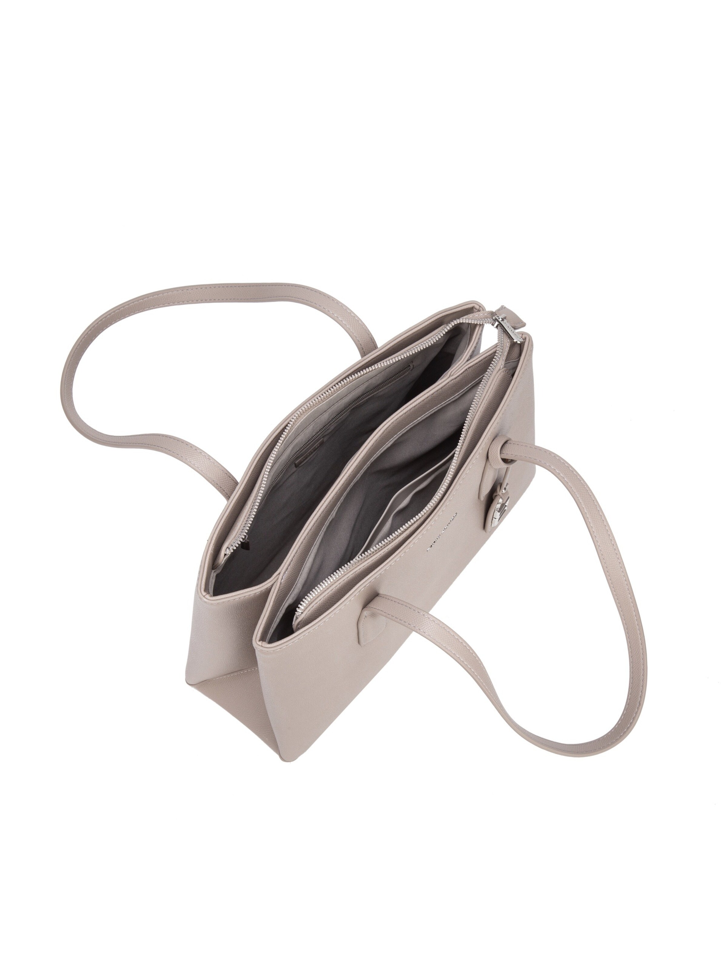 Borsa a spalla 'Borsa a Spalla David Jones Ecopelle Saffiano Doppi Manici' di David Jones in grigio