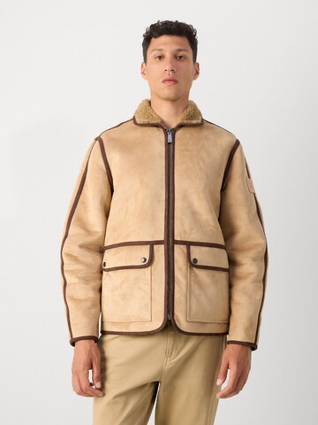 SCOTCH & SODA - Casaco meia-estação em bege: frente