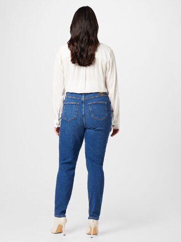 PIECES Curve Slimfit Jeans 'Kesia' in Blau