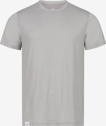 Alpenwert Shirt 'T-Shirt Herren Merino' in Grey: front