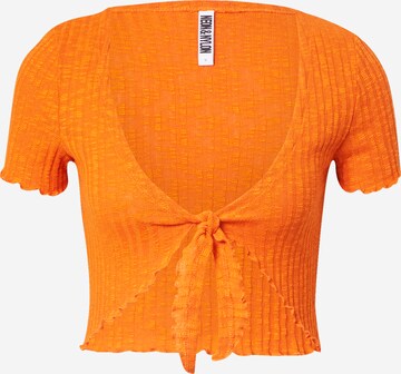 T-shirt 'FAYE' NEON & NYLON en orange : devant