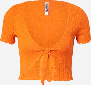 NEON & NYLON - Camiseta 'FAYE' en naranja: frente